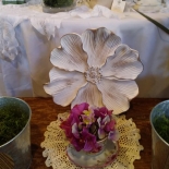 teacup and plate flowers